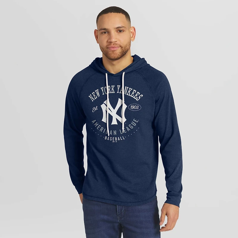 Darius Rucker Collection by Fanatics New York Yankees Raglan Hooded Long Sleeve T-Shirt