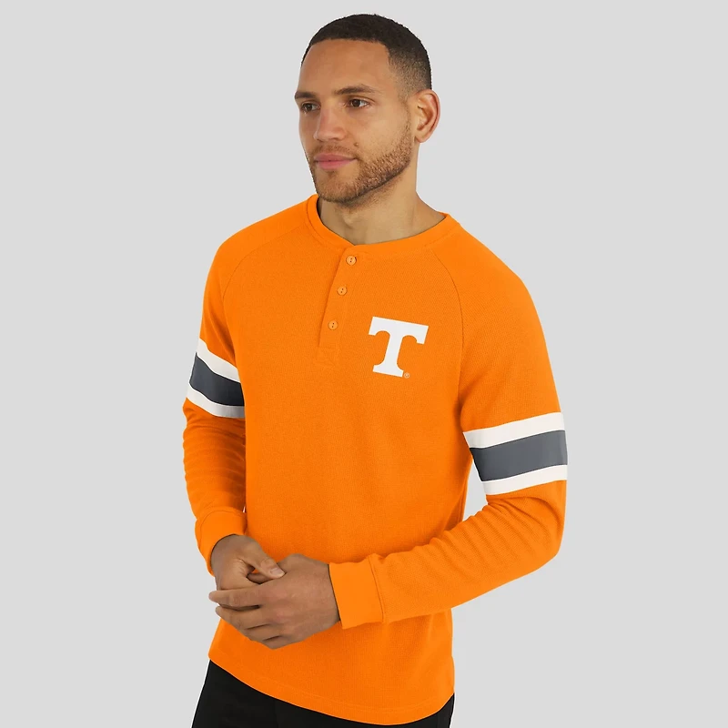 Darius Rucker Collection by Fanatics Tennessee Volunteers Waffle-Knit Raglan Long Sleeve Henley T-Shirt