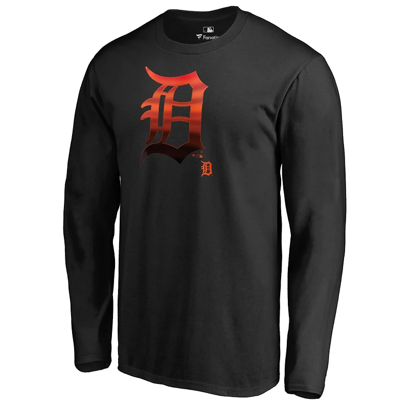 Detroit Tigers Midnight Mascot Long Sleeve T-Shirt