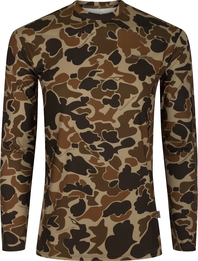Drake Men's Performance Crew Print Long Sleeve Shirt