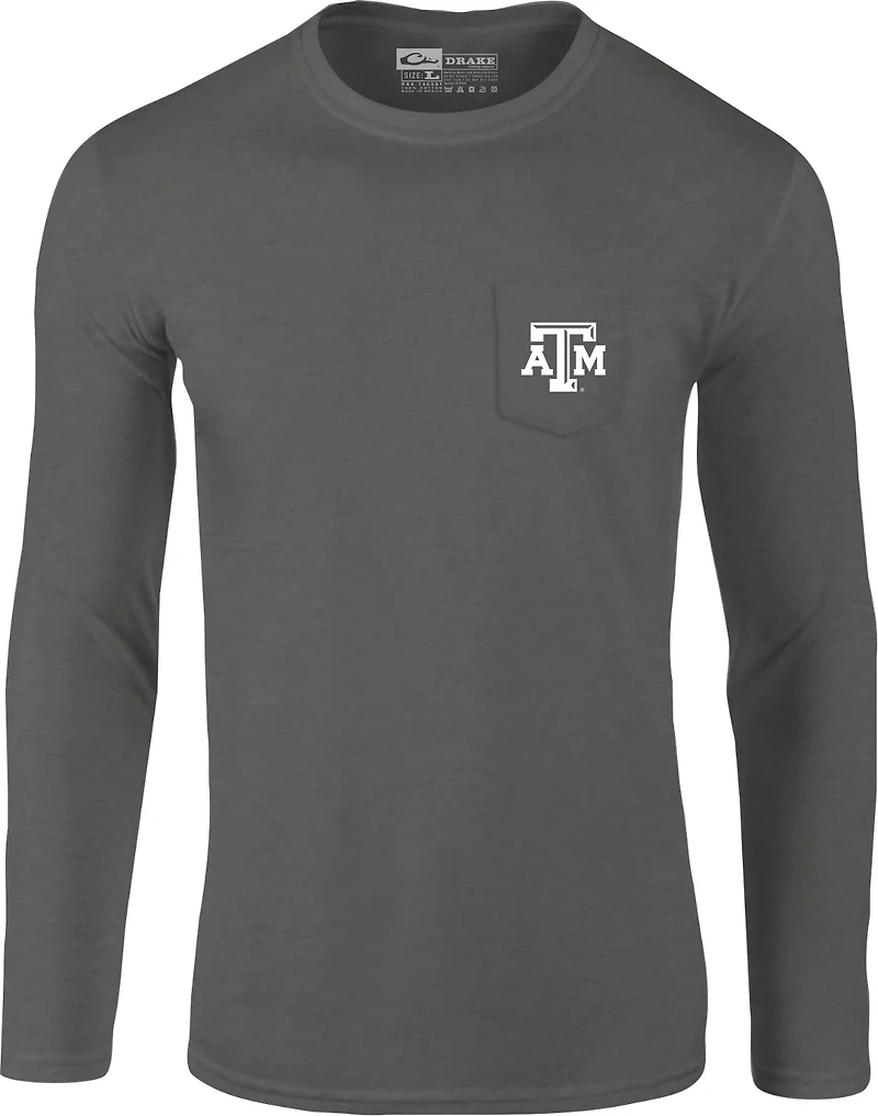 Drake Men's Texas A&M University In Flight Long Sleeve T-shirt