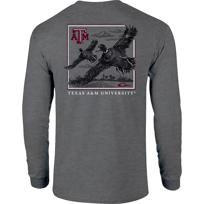 Drake Men's Texas A&M University In Flight Long Sleeve T-shirt