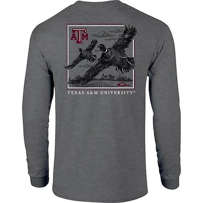 Drake Men's Texas A&M University In Flight Long Sleeve T-shirt