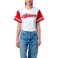 Established  Co Alabama Crimson Tide Baseball Jersey Cropped T-Shirt