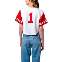 Established  Co Alabama Crimson Tide Baseball Jersey Cropped T-Shirt