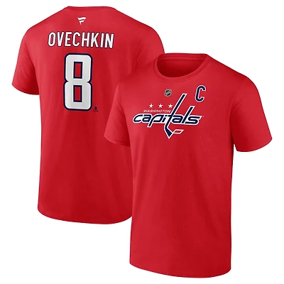 Fanatics Alexander Ovechkin Washington Capitals Authentic Stack Name  Number T-Shirt