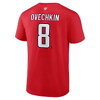 Fanatics Alexander Ovechkin Washington Capitals Authentic Stack Name  Number T-Shirt