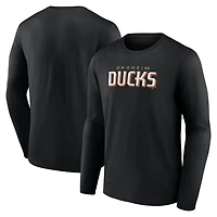 Fanatics Anaheim Ducks Wordmark Logo Long Sleeve T-Shirt