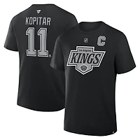 Fanatics Anze Kopitar Los Angeles Kings Authentic Stack Name  Number T-Shirt