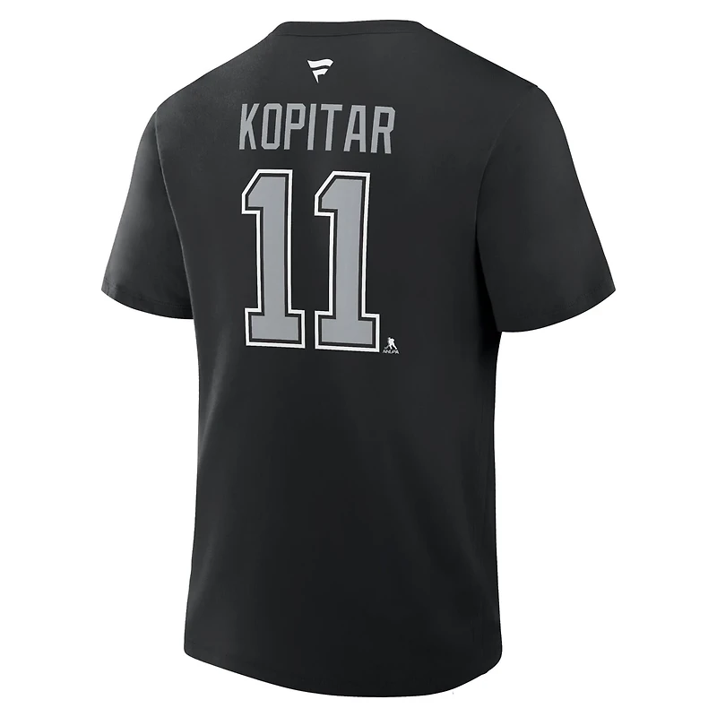 Fanatics Anze Kopitar Los Angeles Kings Authentic Stack Name  Number T-Shirt