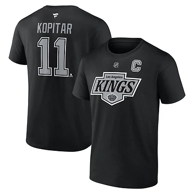 Fanatics Anze Kopitar Los Angeles Kings Authentic Stack Name  Number T-Shirt