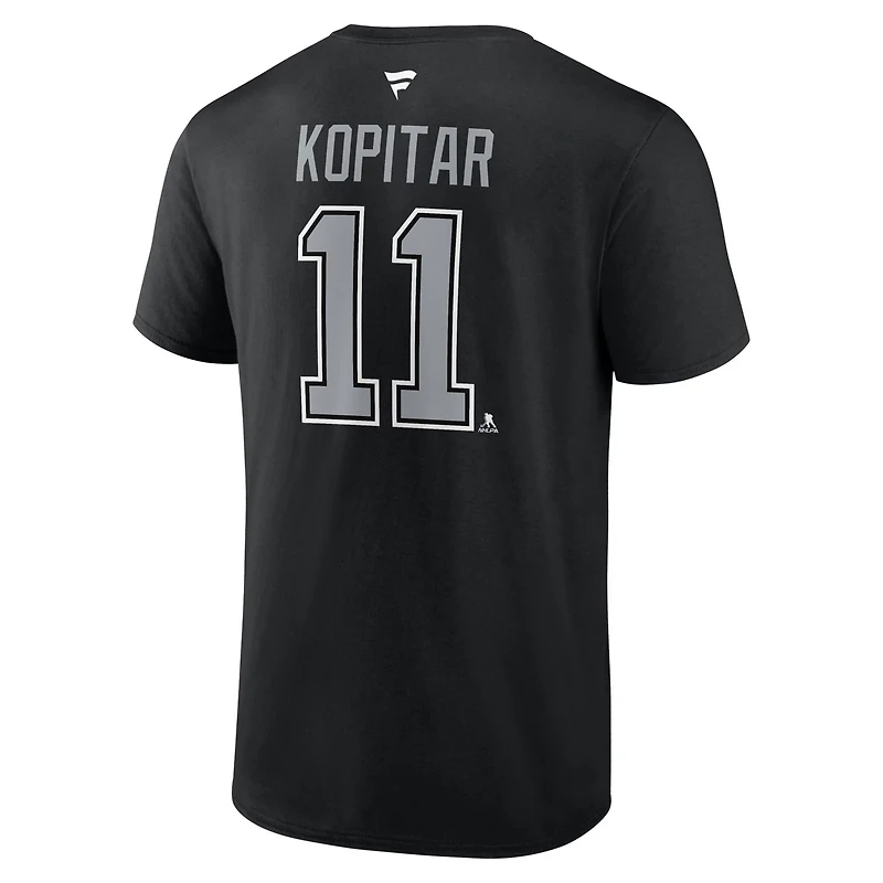 Fanatics Anze Kopitar Los Angeles Kings Authentic Stack Name  Number T-Shirt
