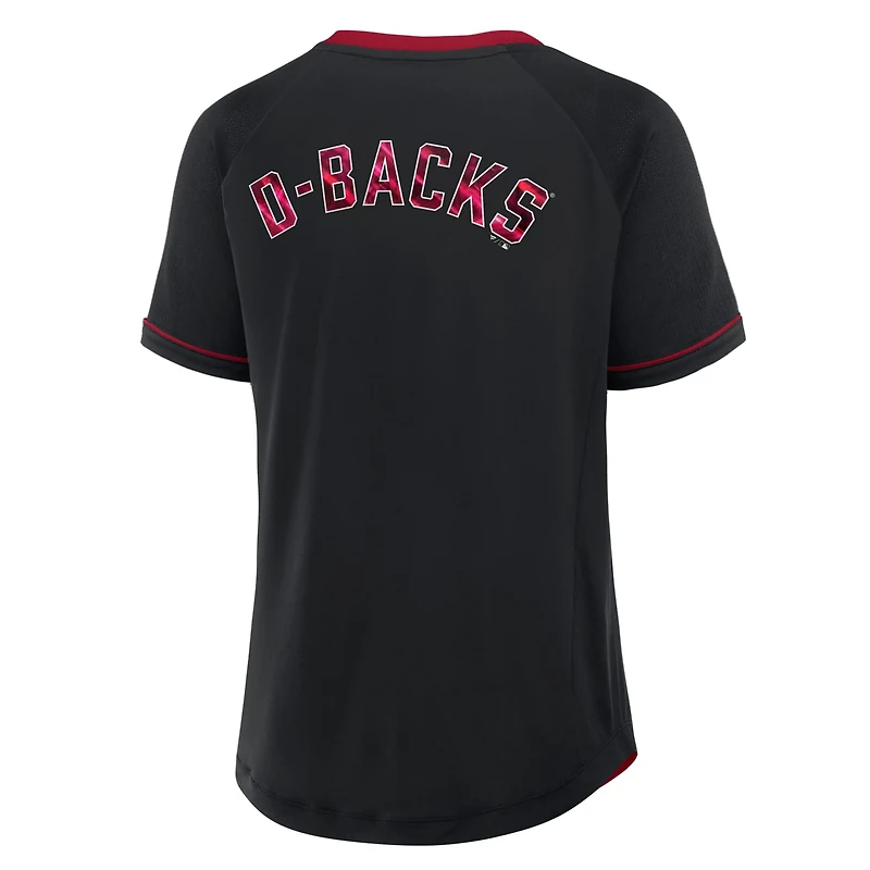 Fanatics Arizona Diamondbacks League Diva Star Raglan V-Neck T-Shirt