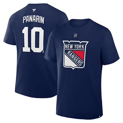 Fanatics Artemi Panarin New York Rangers Authentic Stack Name Number T-Shirt
