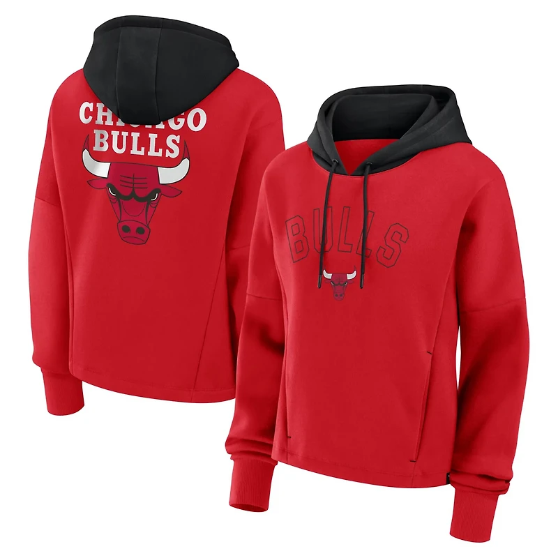 Fanatics Athletic Chicago Bulls Post Up Boxy Pullover Hoodie