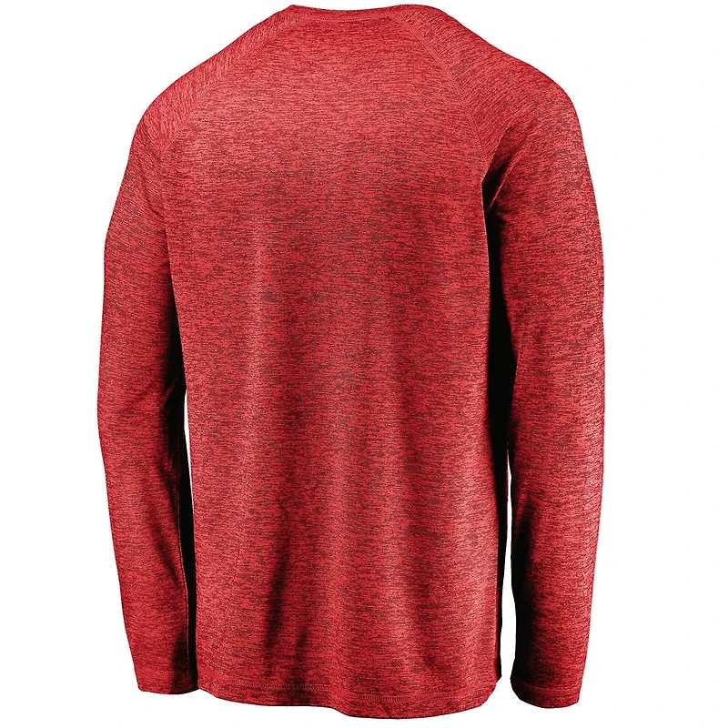 Fanatics Athletic Washington Capitals Iconic Striated Breezer Raglan Long Sleeve T-Shirt