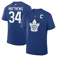 Fanatics Auston Matthews Toronto Maple Leafs Authentic Stack Name  Number T-Shirt