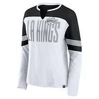 Fanatics Black Los Angeles Kings Frozen Long Sleeve Notch Neck T-Shirt