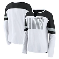 Fanatics Black Los Angeles Kings Frozen Long Sleeve Notch Neck T-Shirt