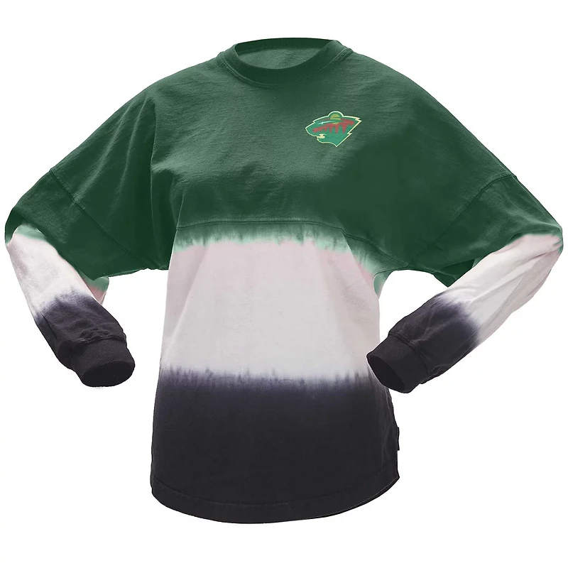 Fanatics Black Minnesota Wild Ombre Long Sleeve T-Shirt