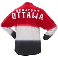 Fanatics Black Ottawa Senators Ombre Long Sleeve T-Shirt