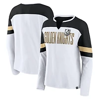 Fanatics Black Vegas Golden Knights Frozen Long Sleeve Notch Neck T-Shirt