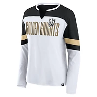 Fanatics Black Vegas Golden Knights Frozen Long Sleeve Notch Neck T-Shirt