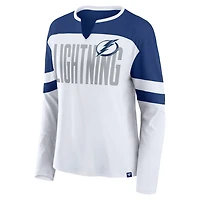 Fanatics Blue Tampa Bay Lightning Frozen Long Sleeve Notch Neck T-Shirt