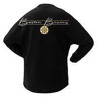 Fanatics Boston Bruins 100th Anniversary Sparkle Spirit Jersey T-Shirt