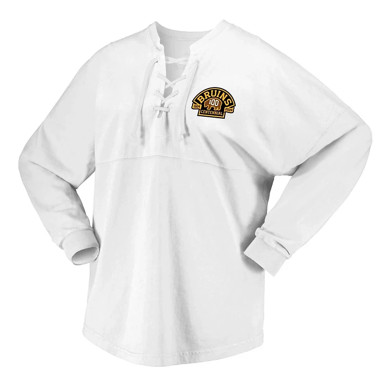 Fanatics Boston Bruins 100th Anniversary Spirit Jersey T-Shirt