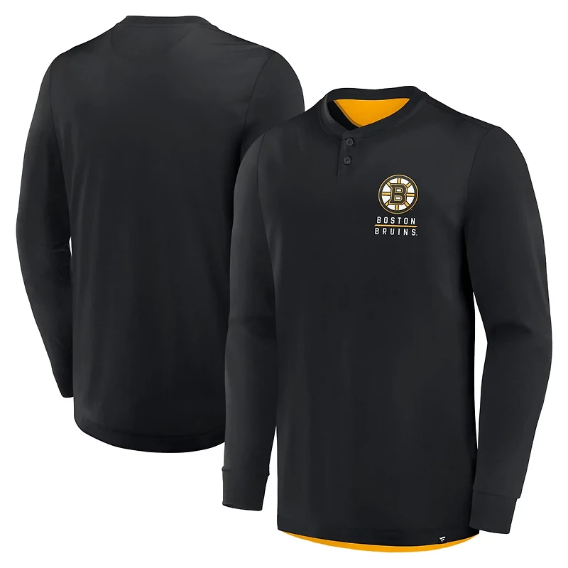 Fanatics Boston Bruins Adrenaline Push Long Sleeve T-Shirt