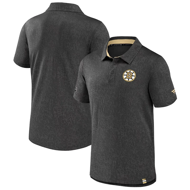 Fanatics Boston Bruins Authentic Pro Jacquard Polo