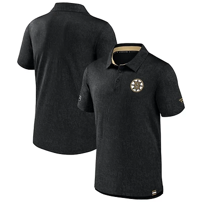 Fanatics Boston Bruins Authentic Pro Jacquard Polo
