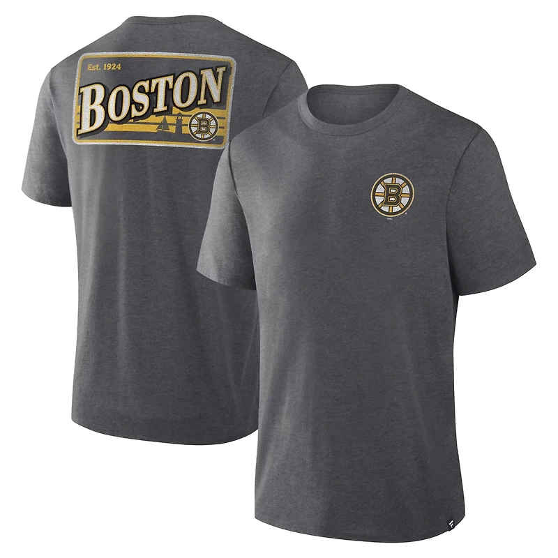 Fanatics Boston Bruins Fan Lanes Tri-Blend T-Shirt