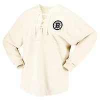 Fanatics Boston Bruins Original Six Lace-Up Spirit Jersey Long Sleeve T-Shirt