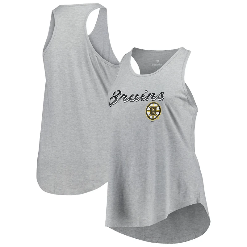 Fanatics Boston Bruins Plus Racerback Tank Top