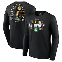 Fanatics Boston Celtics 2024 NBA Finals Champions Fade Away Jumper Roster Signature Long Sleeve T-Shirt