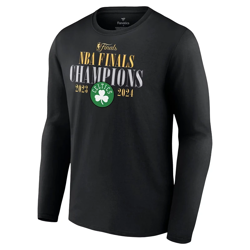 Fanatics Boston Celtics 2024 NBA Finals Champions Fade Away Jumper Roster Signature Long Sleeve T-Shirt