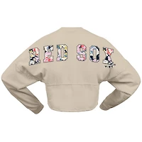 Fanatics Boston Red Sox Floral Preppy Cropped Long Sleeve T-Shirt