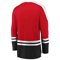 Fanatics Black Chicago Blackhawks Iconic Slapshot Long Sleeve T-Shirt