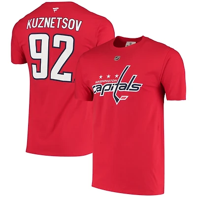 Fanatics Branded Evgeny Kuznetsov Washington Capitals Name  Number T-Shirt
