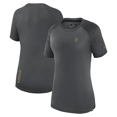Fanatics Branded Gray Vegas Golden Knights Authentic Pro Tech T-Shirt
