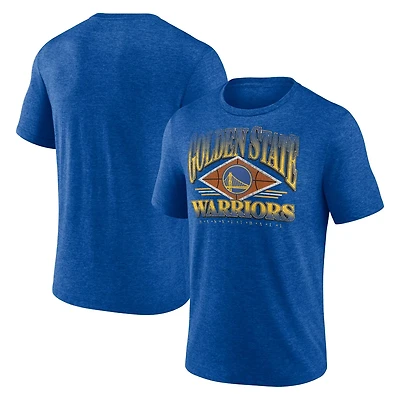 Fanatics Branded Heather Golden State Warriors True Classics Power Phase Tri-Blend T-Shirt