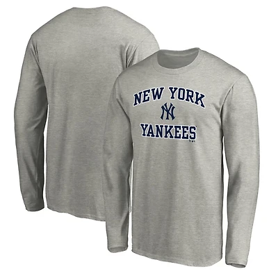 Fanatics Branded Heathered New York Yankees Heart  Soul Long Sleeve T-Shirt