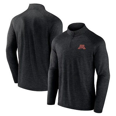 Fanatics Branded Minnesota Golden Gophers Primary Logo Raglan Quarter-Zip Top