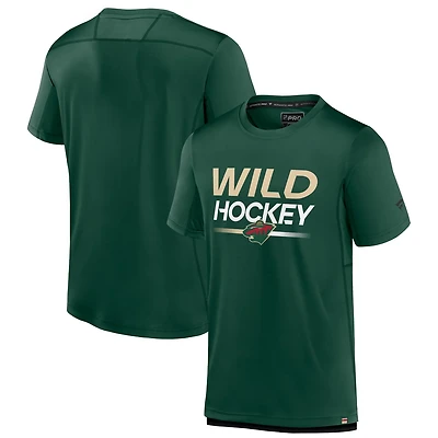Fanatics Branded Minnesota Wild Authentic Pro Tech T-Shirt