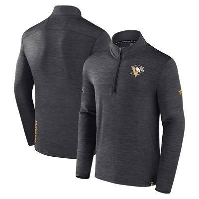 Fanatics Branded Pittsburgh Penguins Authentic Pro Quarter-Zip Pullover Top
