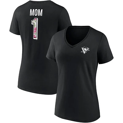 Fanatics Branded Pittsburgh Penguins Team Mother's Day V-Neck T-Shirt
