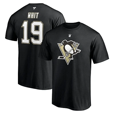 Fanatics Branded Ryan Whitney Pittsburgh Penguins Authentic Stack Retired Player Nickname  Number T-Shirt