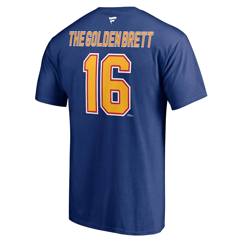 Fanatics Brett Hull St Louis s Authentic Stack Retired Player Nickname Number T-Shirt